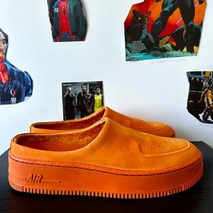 Nike Air Force 1 Lover XX Cinder Orange Womens Sz 12 Slip On Sneaker AO1523-800